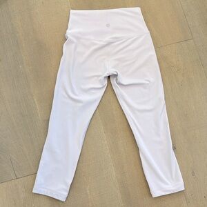 Cropped lavender Lululemon leggings size 6